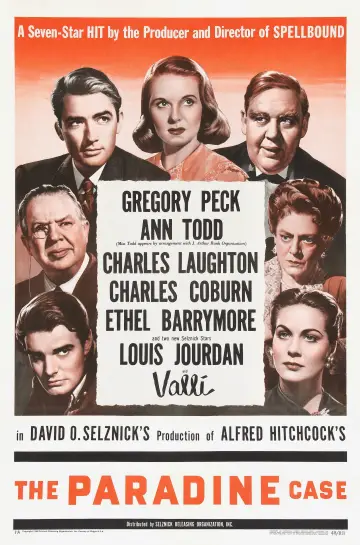 Poster to the movie "The Paradine Case" #1047758
