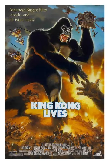 Poster to the movie "King Kong Lives" #972640