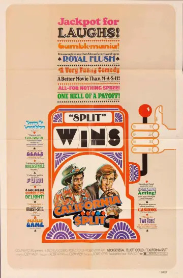Poster to the movie "California Split" #1649834