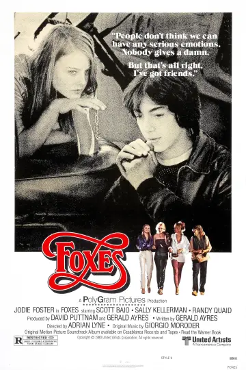 Poster to the movie "Foxes" #1103121