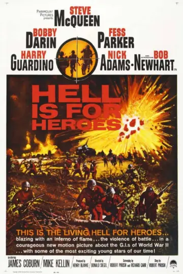 Poster to the movie "Hell Is for Heroes" #1063729