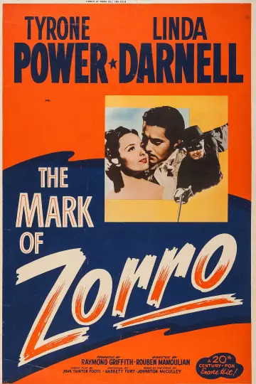 Poster to the movie "The Mark of Zorro" #1039114