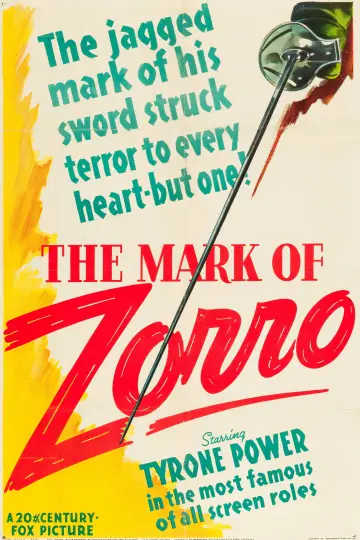 Poster to the movie "The Mark of Zorro" #1039115