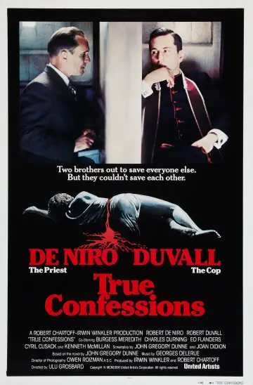 Poster to the movie "True Confessions" #1069725