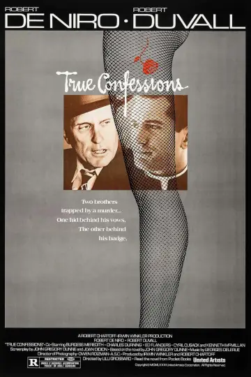 Poster to the movie "True Confessions" #1069726