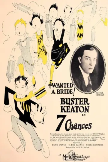 Poster to the movie "Seven Chances" #1062765