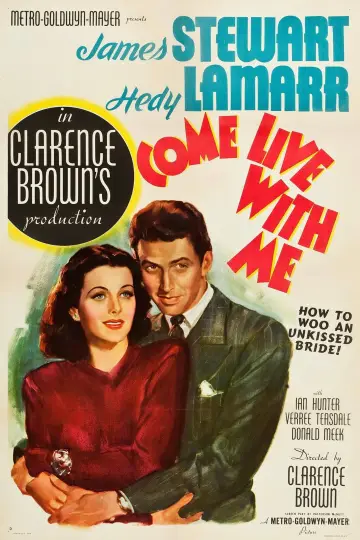 Poster to the movie "Come Live with Me" #981172