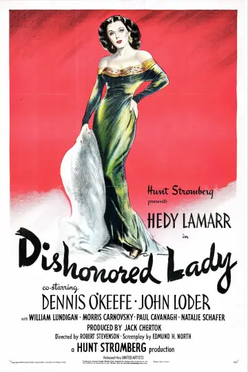 Poster to the movie "Dishonored Lady" #1130049