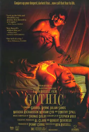 Poster to the movie "Gothic" #1136282