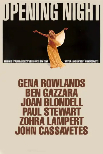 Poster to the movie "Opening Night" #902320