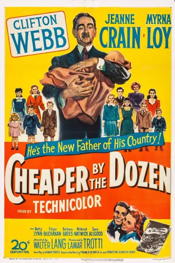 Poster to the movie "Cheaper by the Dozen" #1195499