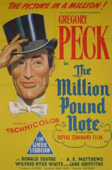 Poster to the movie "The Million Pound Note" #843693