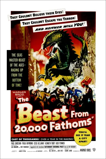 Poster to the movie "The Beast from 20,000 Fathoms" #1020312