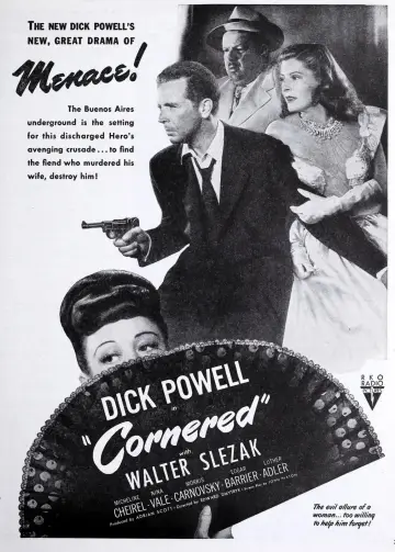 Poster to the movie "Cornered" #1137351