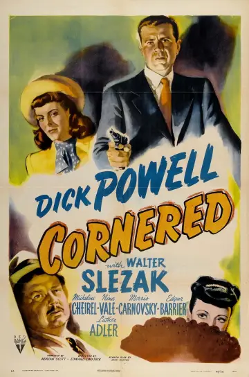 Poster to the movie "Cornered" #1137353