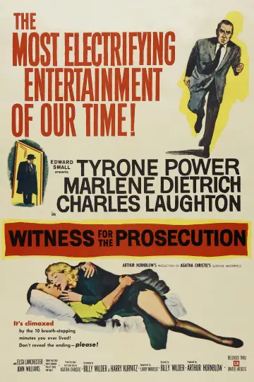 Poster to the movie "Witness for the Prosecution" #840867
