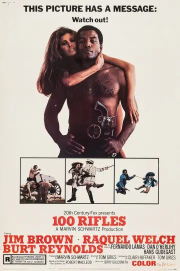 Poster to the movie "100 Rifles" #1010058