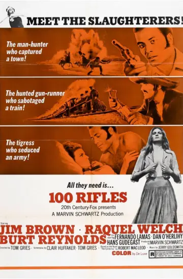 Poster to the movie "100 Rifles" #1010059