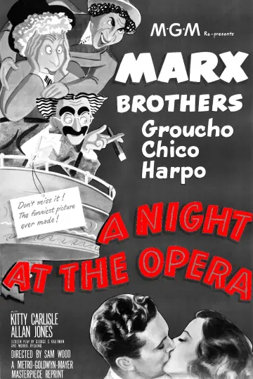 Poster to the movie "A Night at the Opera" #214927