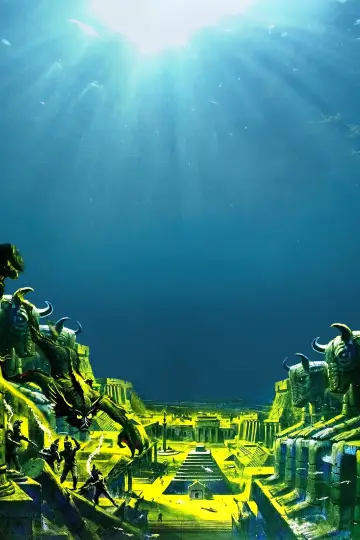 Poster to the movie "War-Gods of the Deep" #1093682