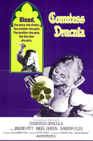 Poster to the movie "Countess Dracula" #1058868