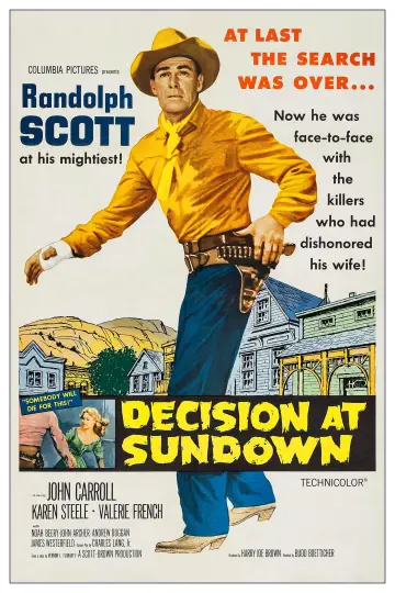 Poster to the movie "Decision at Sundown" #1069597