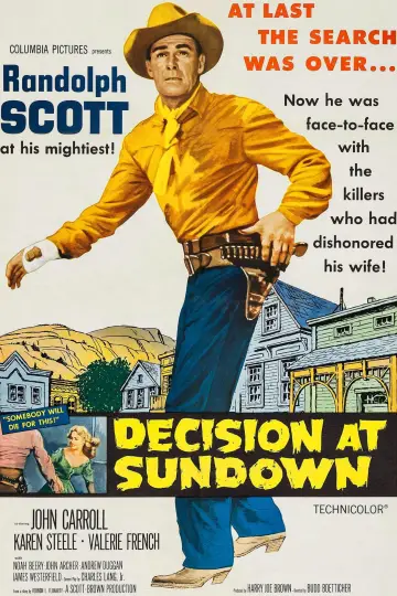 Poster to the movie "Decision at Sundown" #1069603