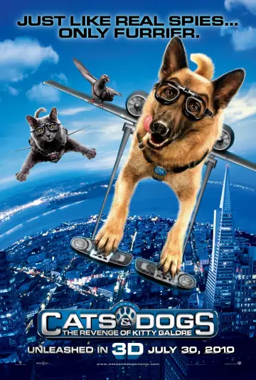 Poster to the movie "Cats & Dogs: The Revenge of Kitty Galore" #78450