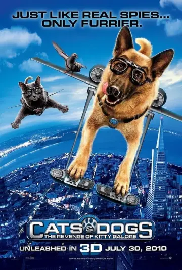 Poster to the movie "Cats & Dogs: The Revenge of Kitty Galore" #78457