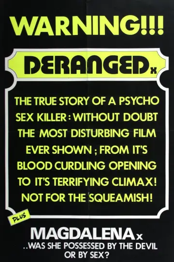 Poster to the movie "Deranged" #1113614