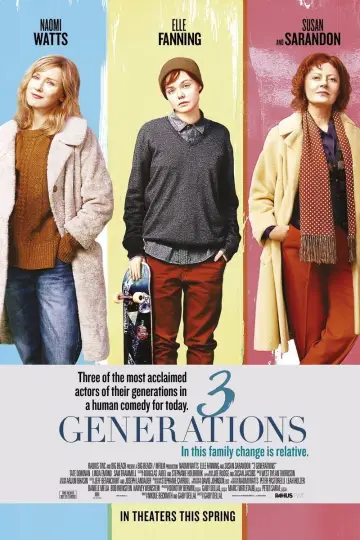 Poster to the movie "3 Generations" #1041185