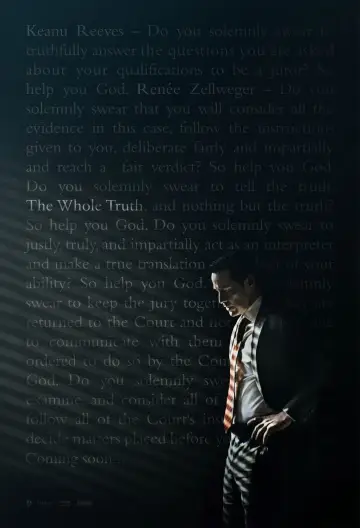 Poster to the movie "The Whole Truth" #328625