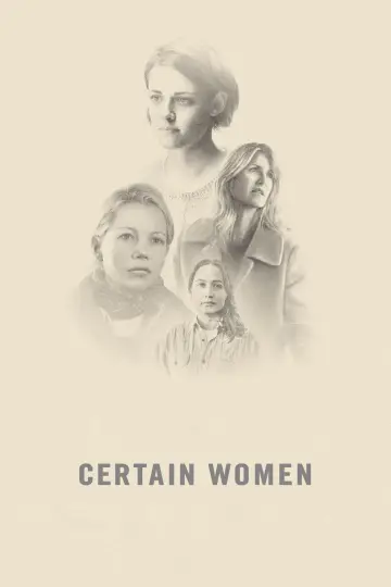 Poster to the movie "Certain Women" #1002770
