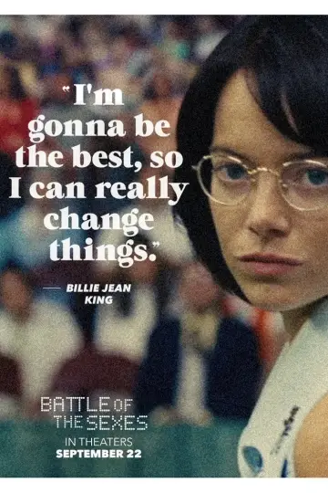 Poster to the movie "Battle of the Sexes" #864201