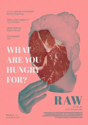 Poster to the movie "Raw" #1180868