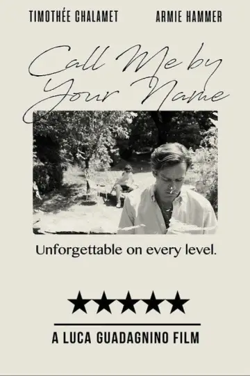 Poster to the movie "Call Me by Your Name" #1176669