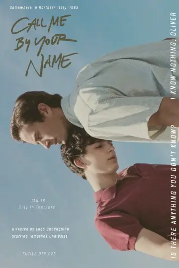 Poster to the movie "Call Me by Your Name" #1193860