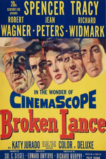 Poster to the movie "Broken Lance" #1105854