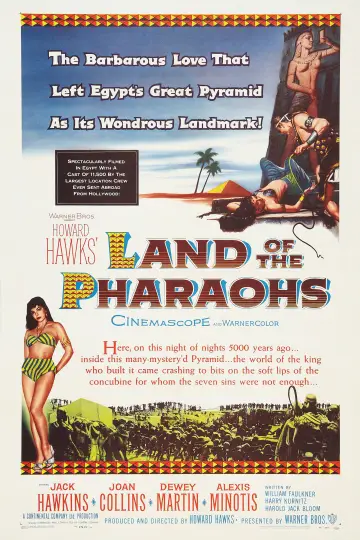 Poster to the movie "Land of the Pharaohs" #1029329