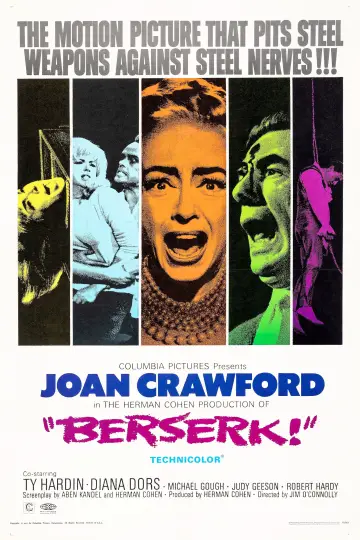 Poster to the movie "Berserk!" #1110023