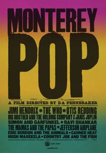 Poster to the movie "Monterey Pop" #1131863