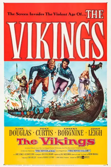 Poster to the movie "The Vikings" #896957