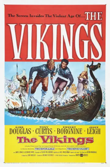 Poster to the movie "The Vikings" #896963