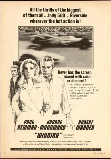 Poster to the movie "Winning" #1127424