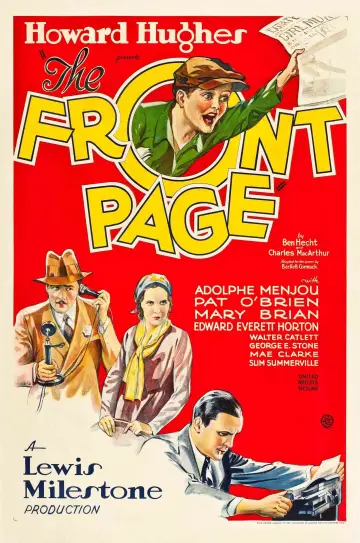 Poster to the movie "The Front Page" #1076893