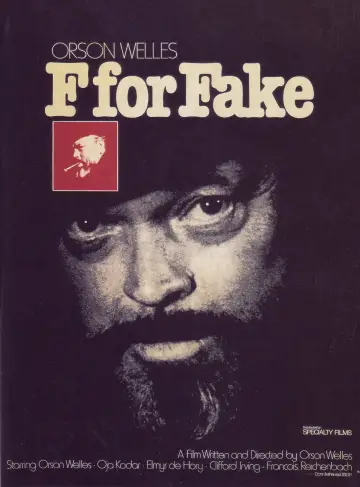 Poster to the movie "F for Fake" #1072727