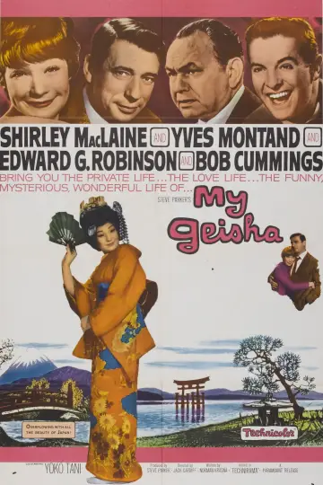 Poster to the movie "My Geisha" #710624