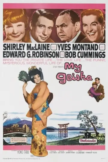 Poster to the movie "My Geisha" #710629