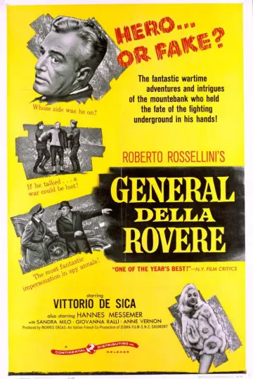 Poster to the movie "General Della Rovere" #1092984