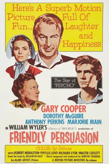 Poster to the movie "Friendly Persuasion" #1092313